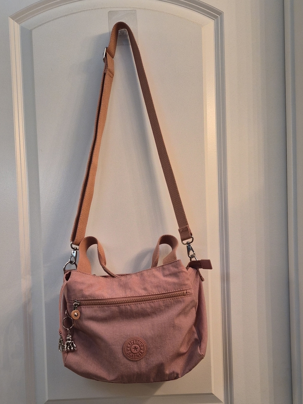 Kipling Blush Pink Crossbody Bag.- Pink - Picture 11 of 15